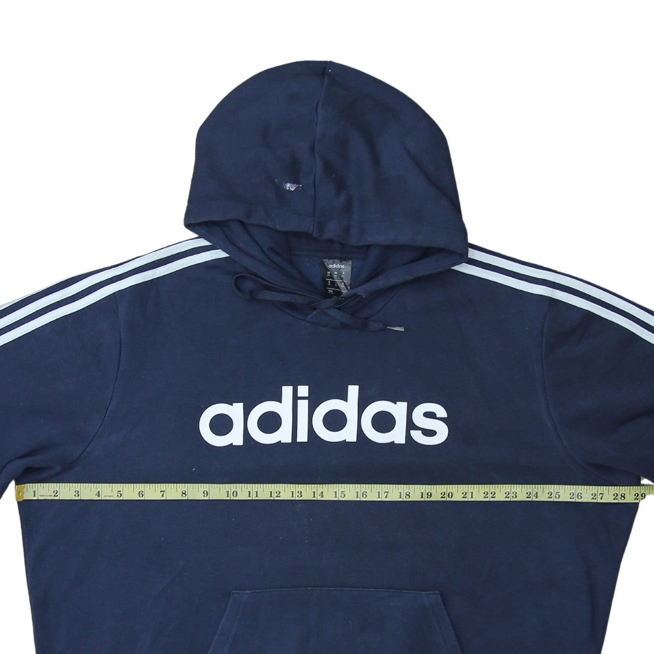 Adidas Mens Blue 2XL Pullover Hoodie Logo Sportswear