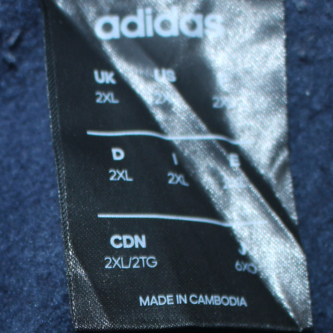 Adidas Mens Blue 2XL Pullover Hoodie Logo Sportswear