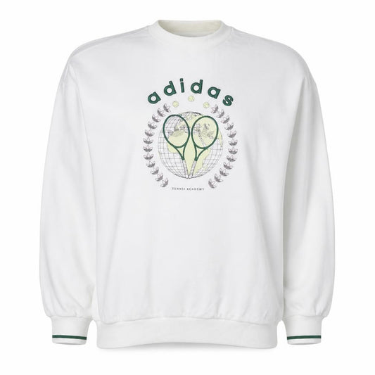 Adidas Women White Tennis Academy Pullover Sweatshirt UK 16