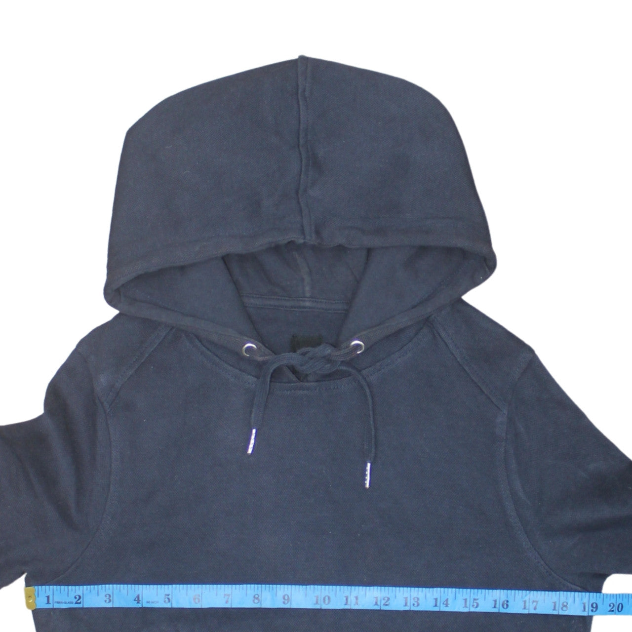 River Island Men's Blue Muscle Fit Pullover Hoodie Size M
