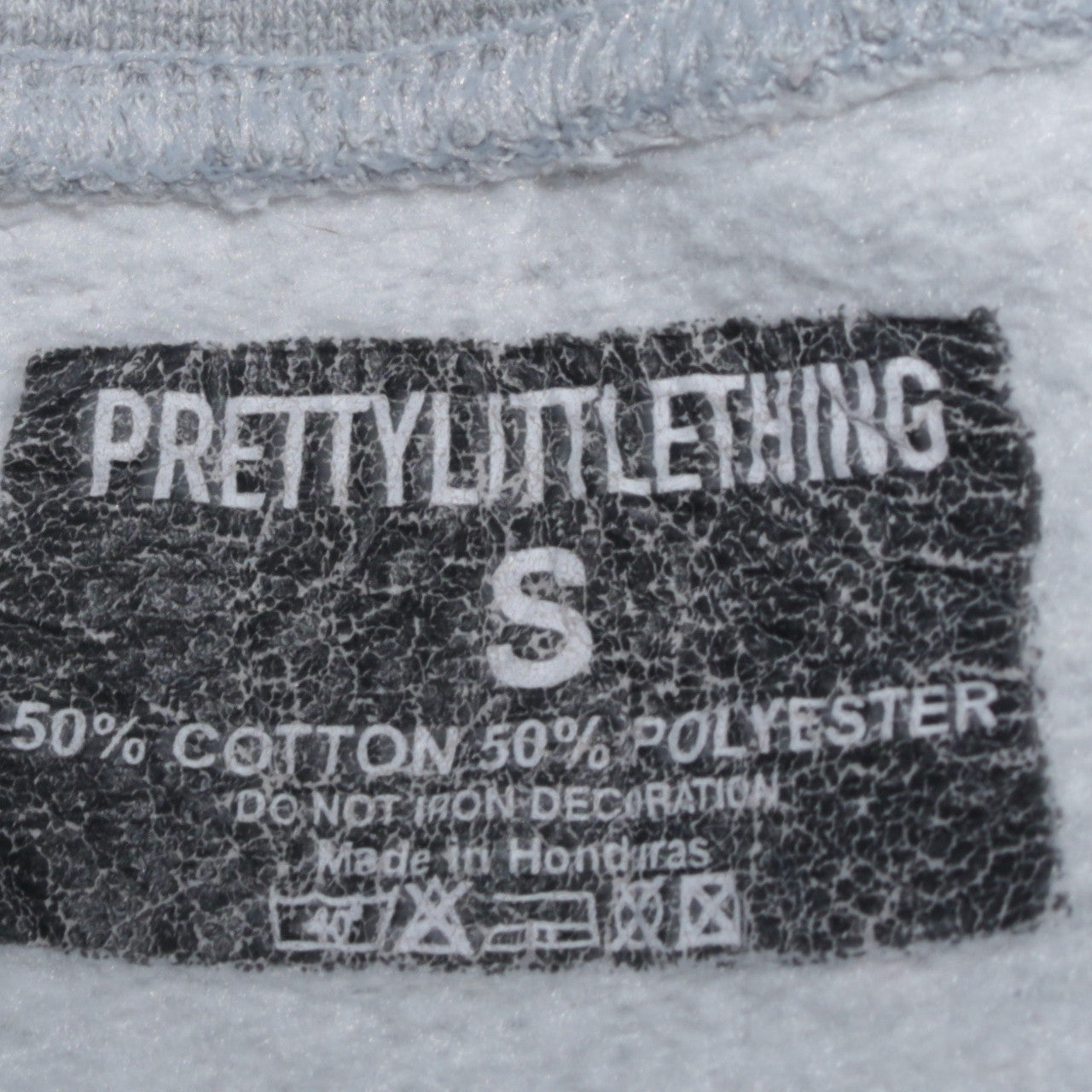 PrettyLittleThing Women's Grey California West Coast Pullover Sweatshirt Size S