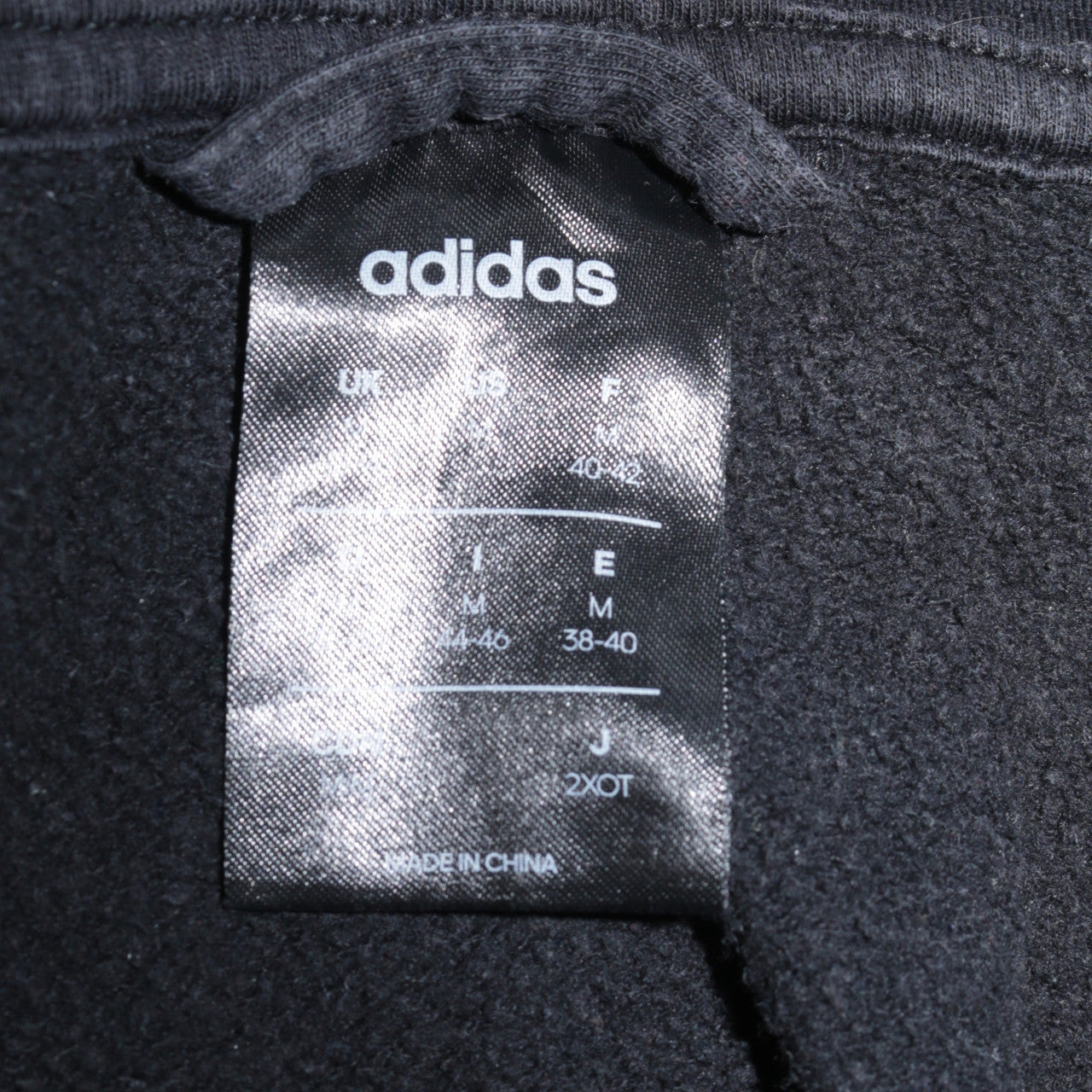 Adidas Womens Black Full Zip Hoodie Medium 12 Hooded Sweatshirt