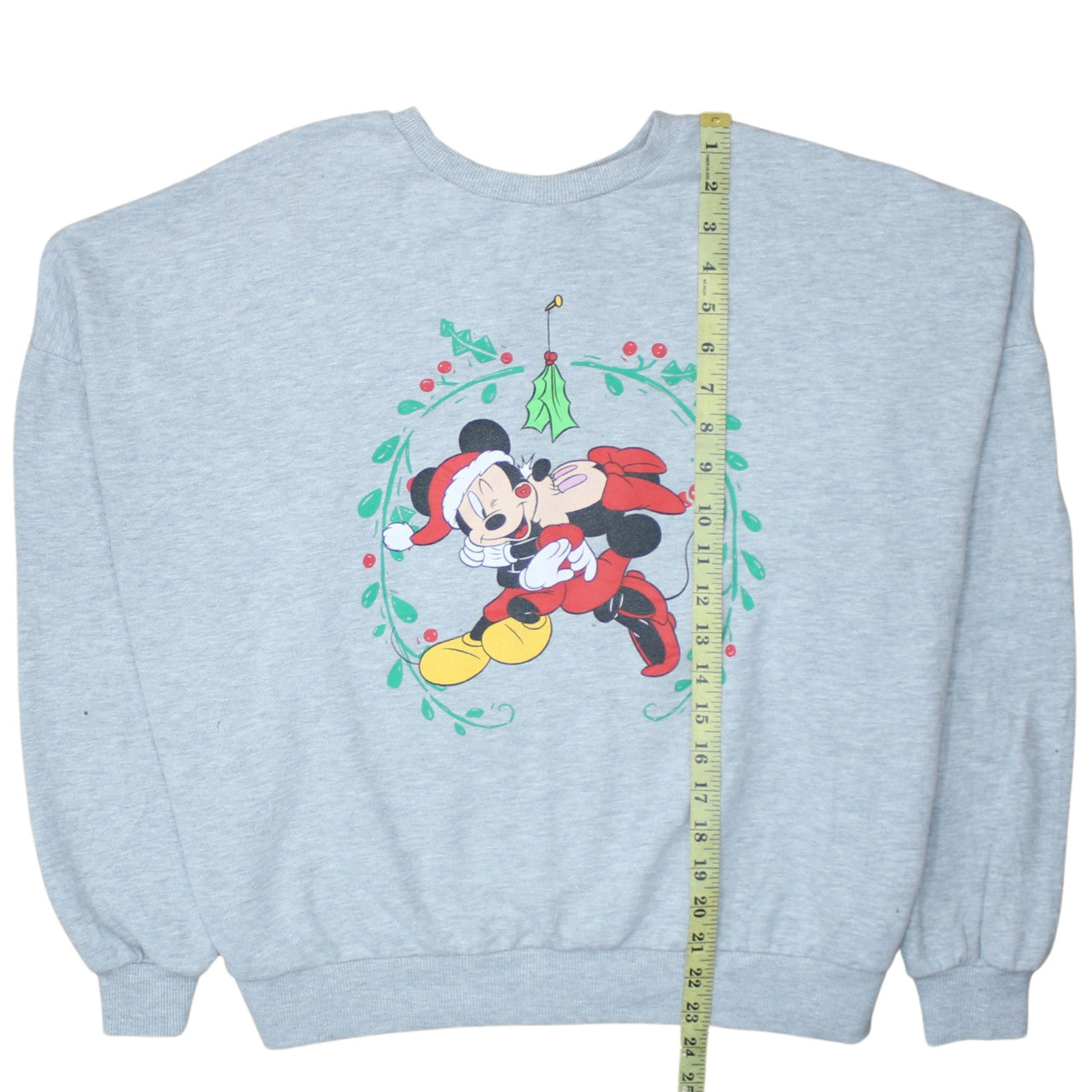 F&F Disney Women Grey Christmas Mickey Sweatshirt UK 14