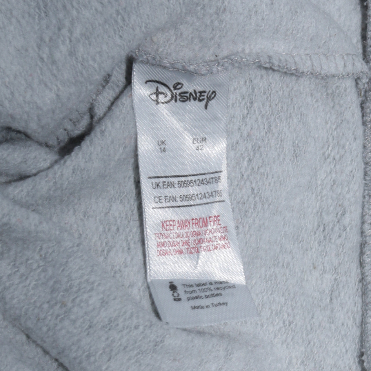 F&F Disney Women Grey Christmas Mickey Sweatshirt UK 14
