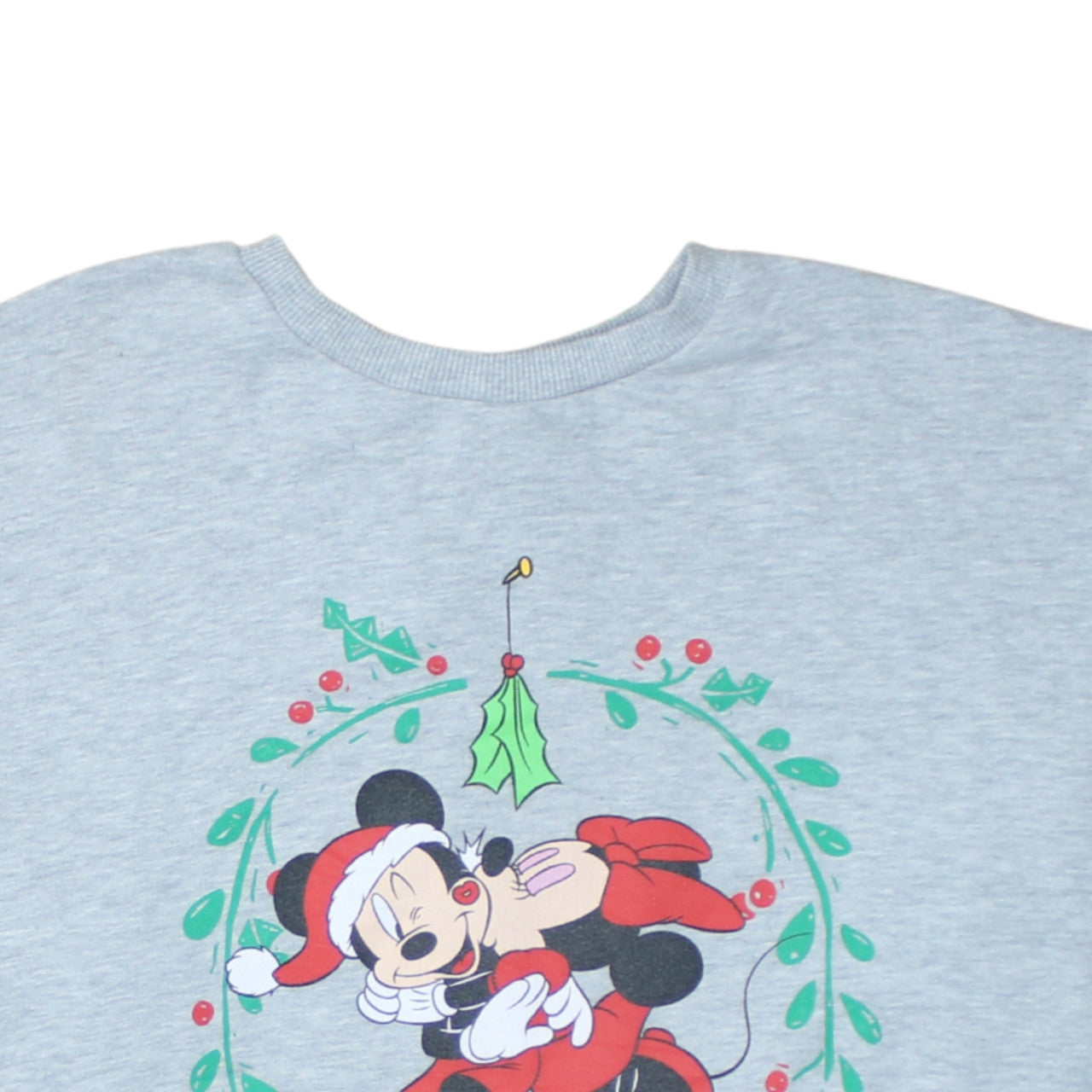 F&F Disney Women Grey Christmas Mickey Sweatshirt UK 14