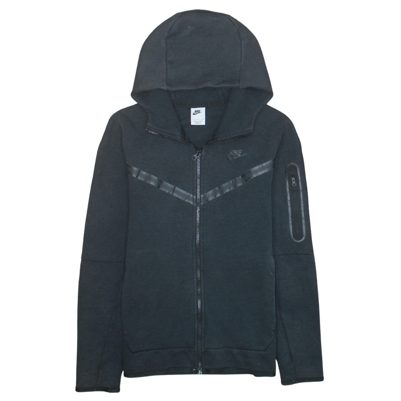 Nike Men's Black Full Zip Hoodie Size S Regular Fit Sportswear