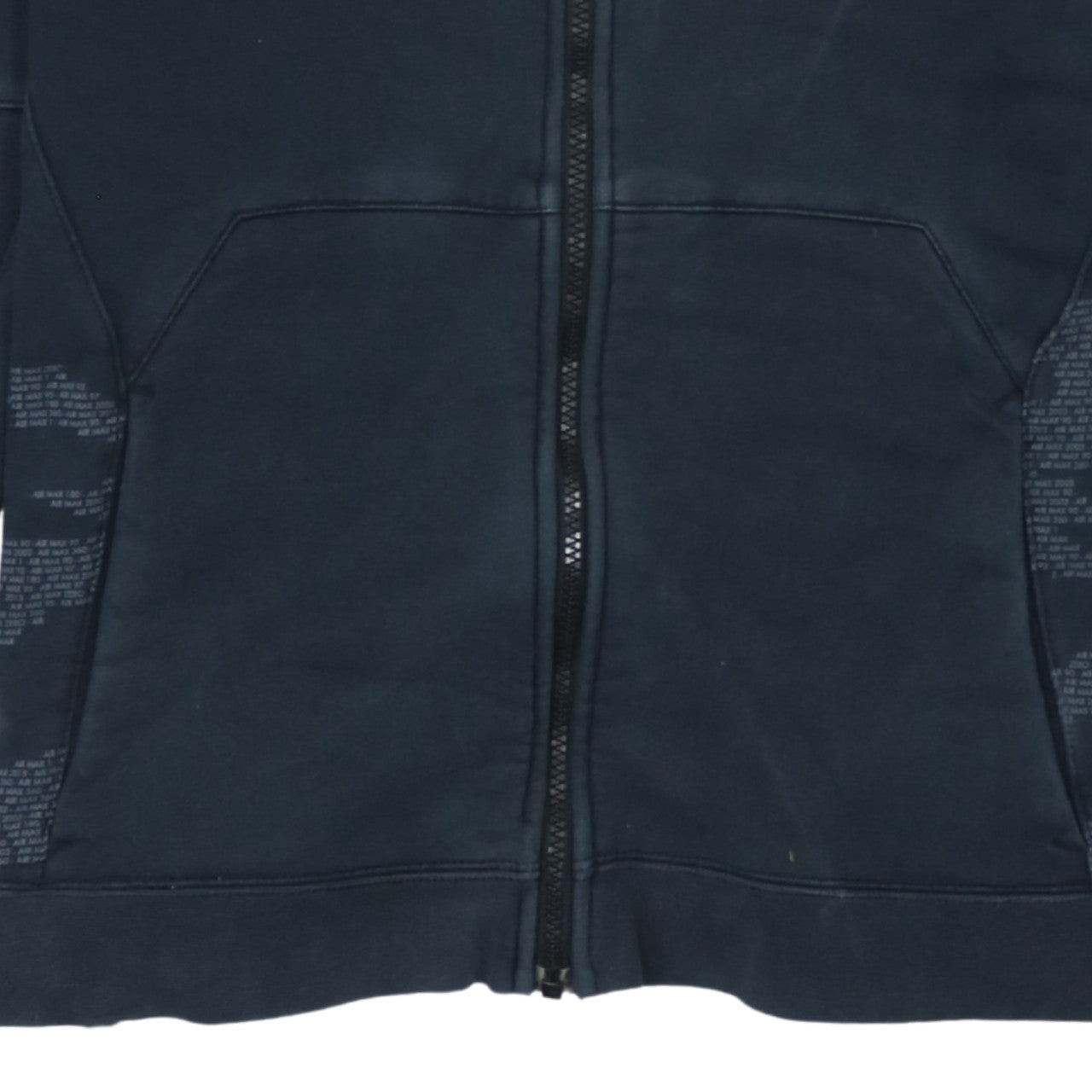 Nike Air Max Women’s Black Full Zip Hoodie Size M Cotton Blend