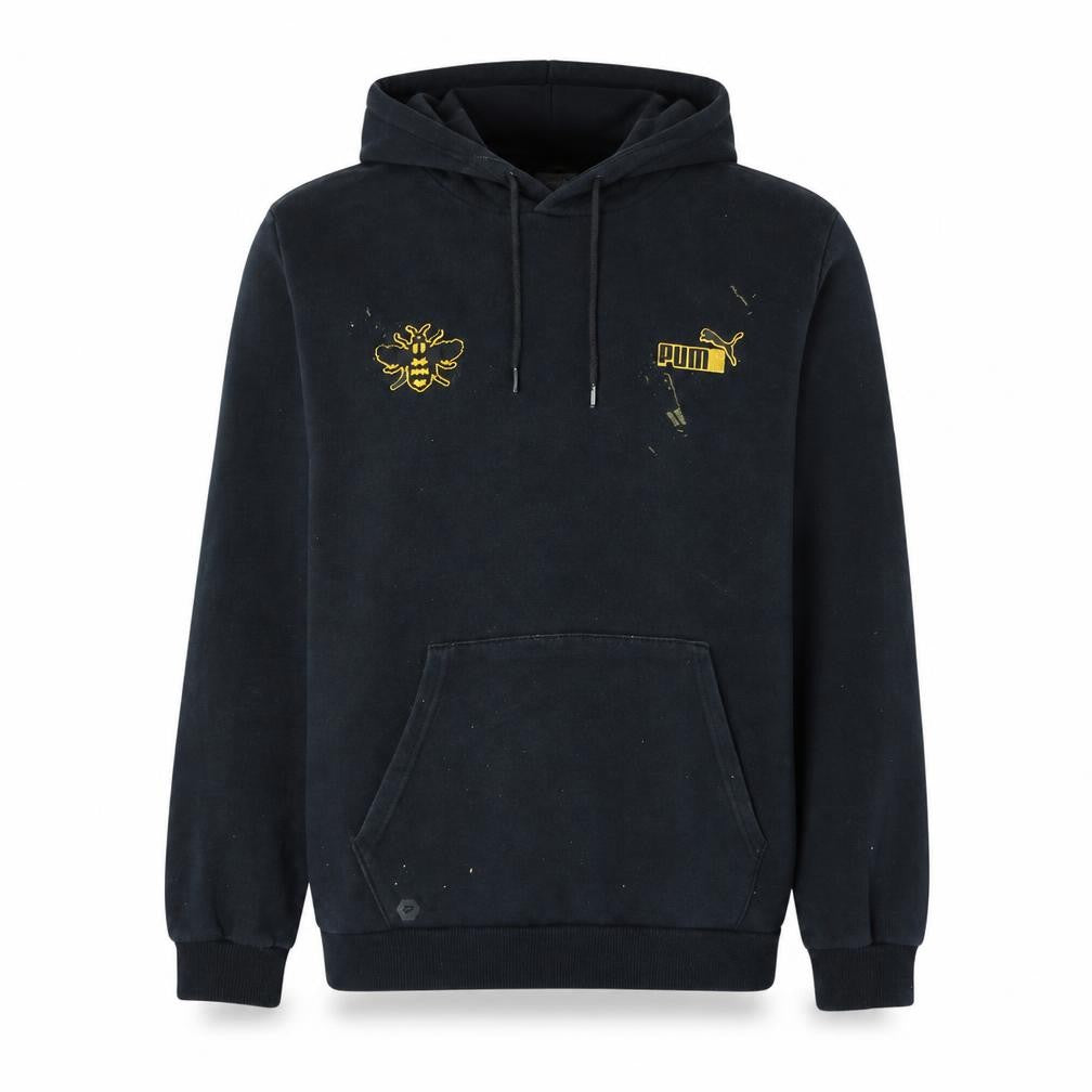 Puma Men's Black Bee Embroidered Pullover Hoodie Size M