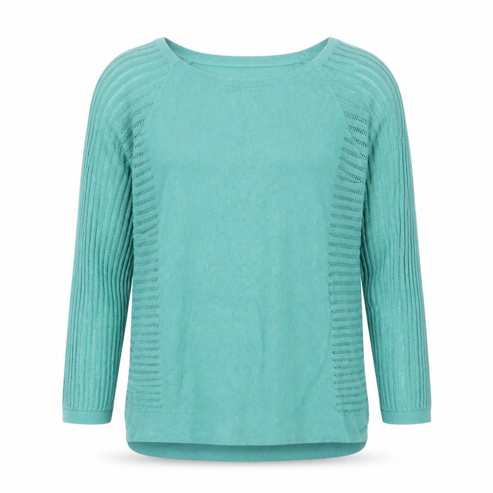 Marks & Spencer Per Una Women's Green Knit Blouse Size 12