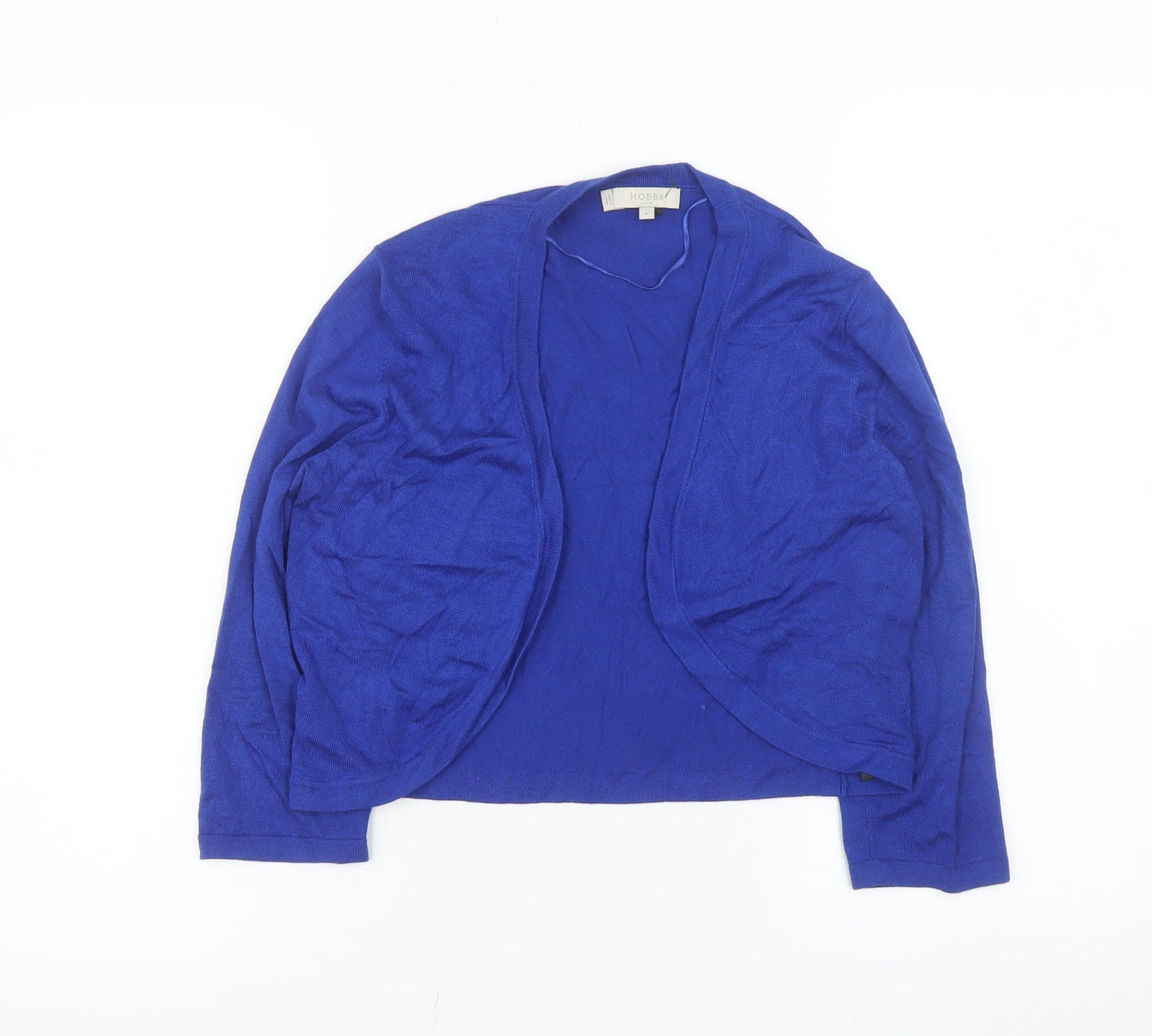 Hobbs Women’s Blue Open Front Knit Cardigan Size M