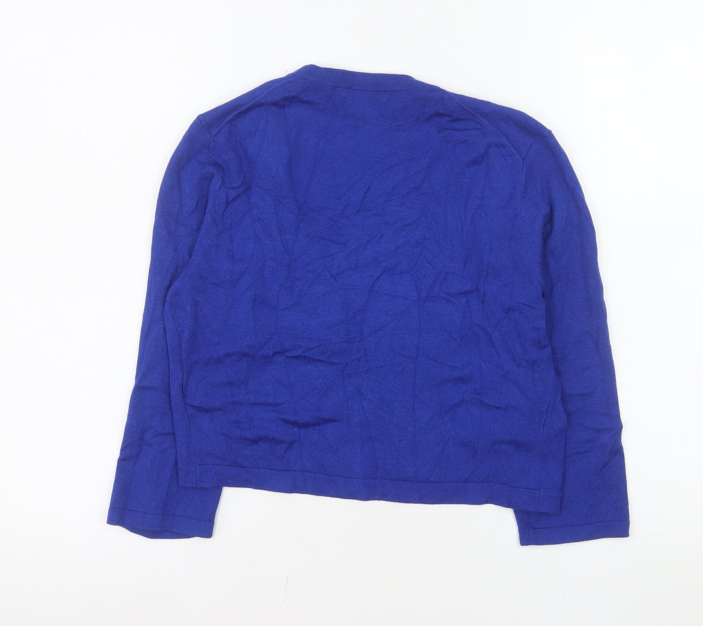 Hobbs Women’s Blue Open Front Knit Cardigan Size M