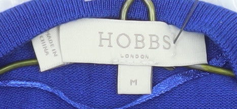 Hobbs Women’s Blue Open Front Knit Cardigan Size M