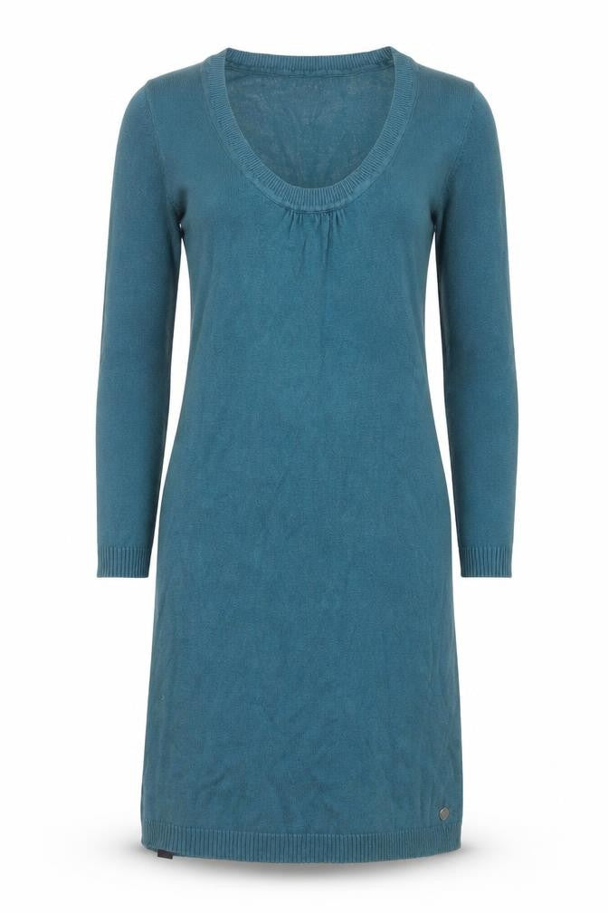 Bench Womens Blue XS Jumper Dress Long Sleeve Knit Casual