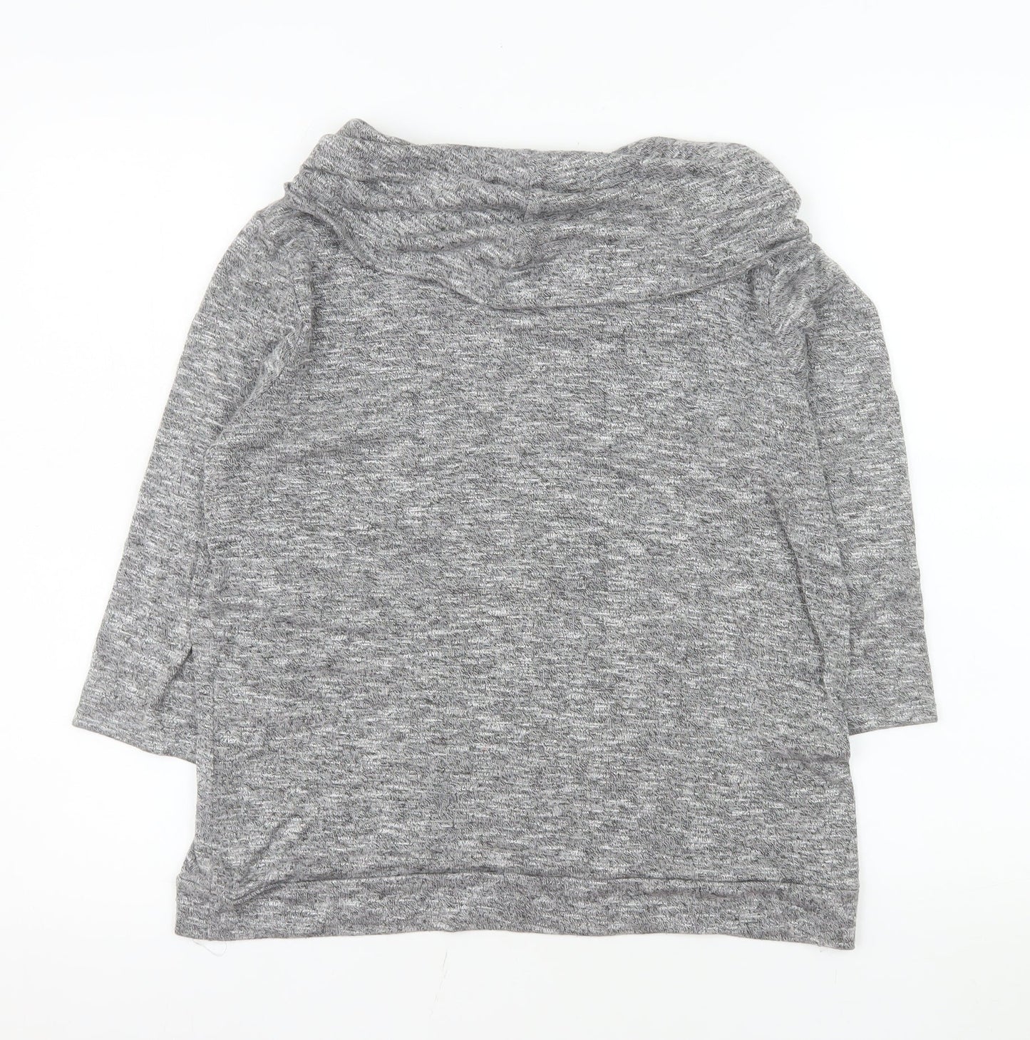 Klass Women’s Grey Cowl Neck Lightweight 3/4 Sleeve Jumper M