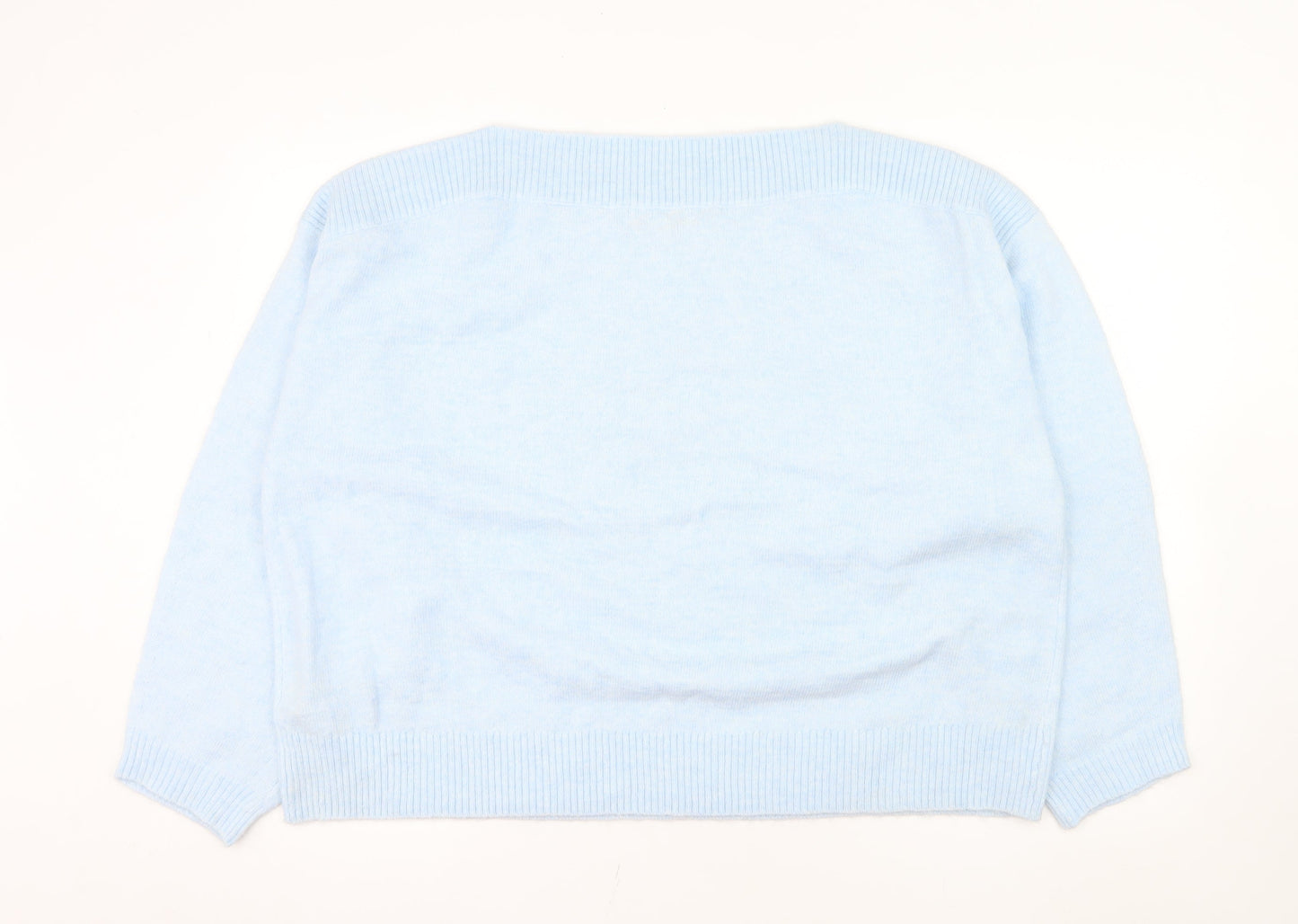 Marks and Spencer Women's Blue XL Pullover Jumper Knit Alpaca Blend