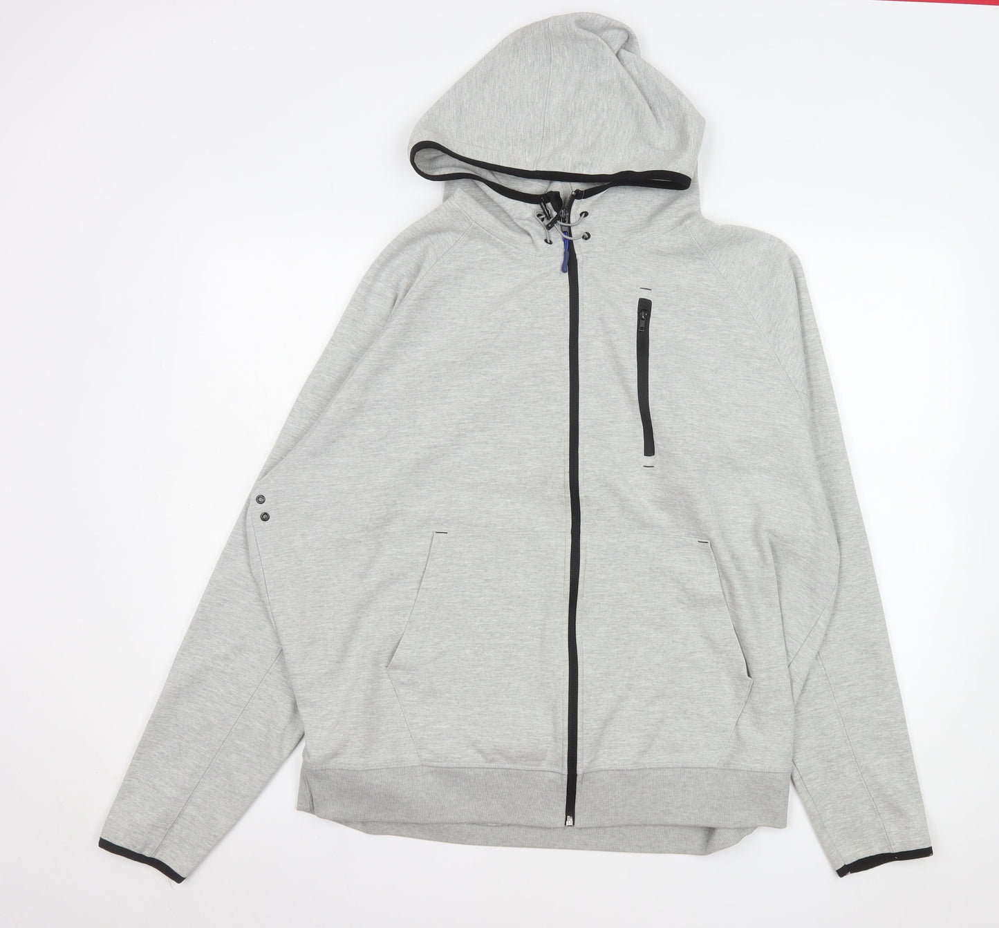 Snowdonia Men's Grey XL Hooded Full Zip Outdoor Jacket