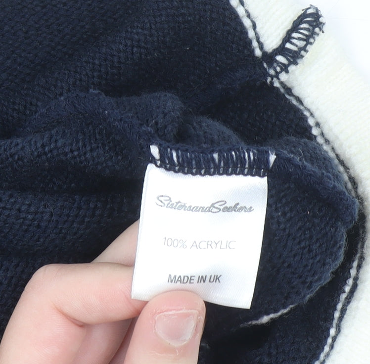 Sisters and Seekers Women’s Blue Knit Cropped Tube Top M