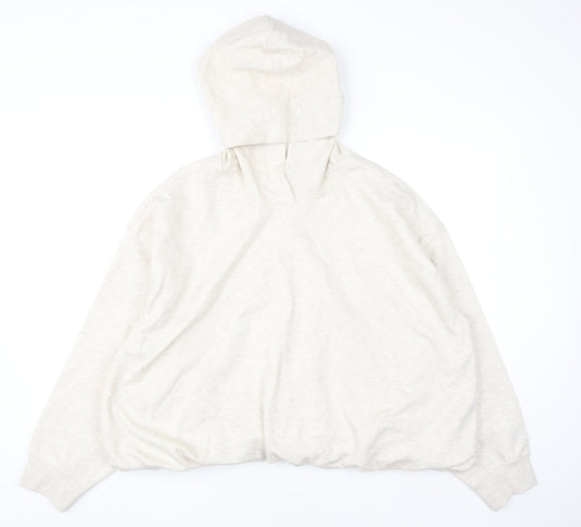Marks and Spencer Womens Beige XL Pullover Hoodie Cotton Blend