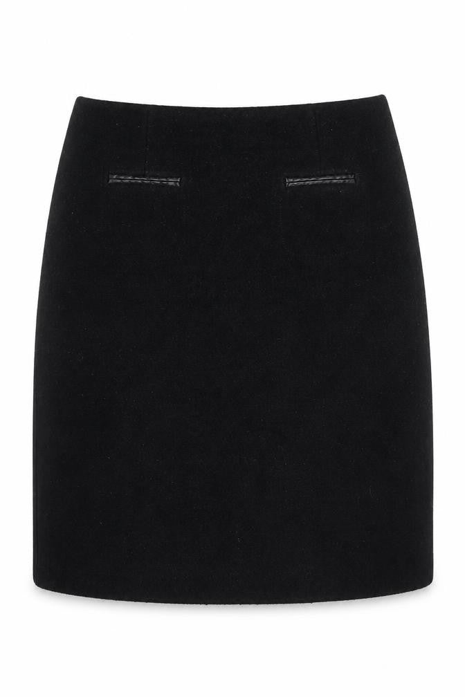 Marks & Spencer Women Black Wool Blend Pencil Skirt Size 10