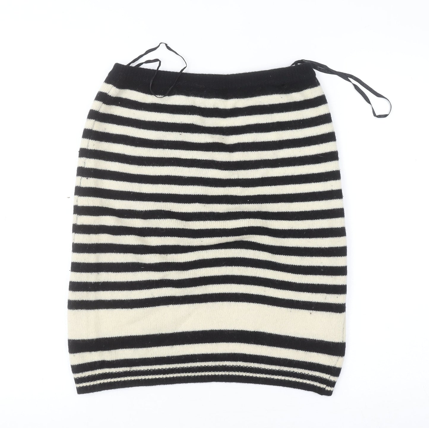 Co-Ords Women’s Black Wool Striped Knit Pencil Skirt M