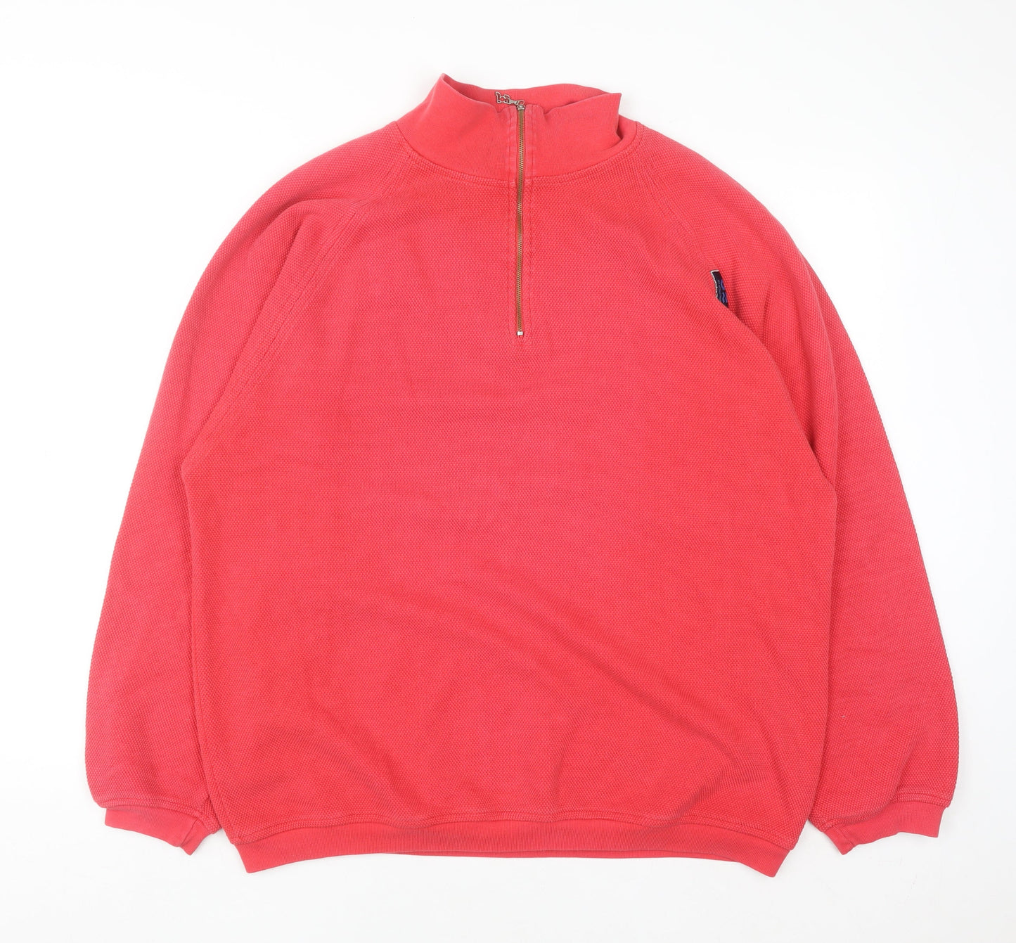 TAO Joy-Sportswear Men's Red XL 1/2 Zip Sweatshirt