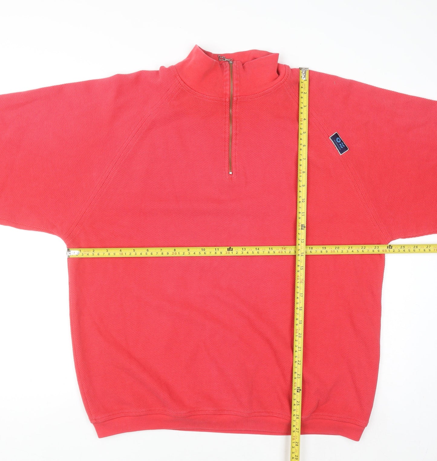 TAO Joy-Sportswear Men's Red XL 1/2 Zip Sweatshirt