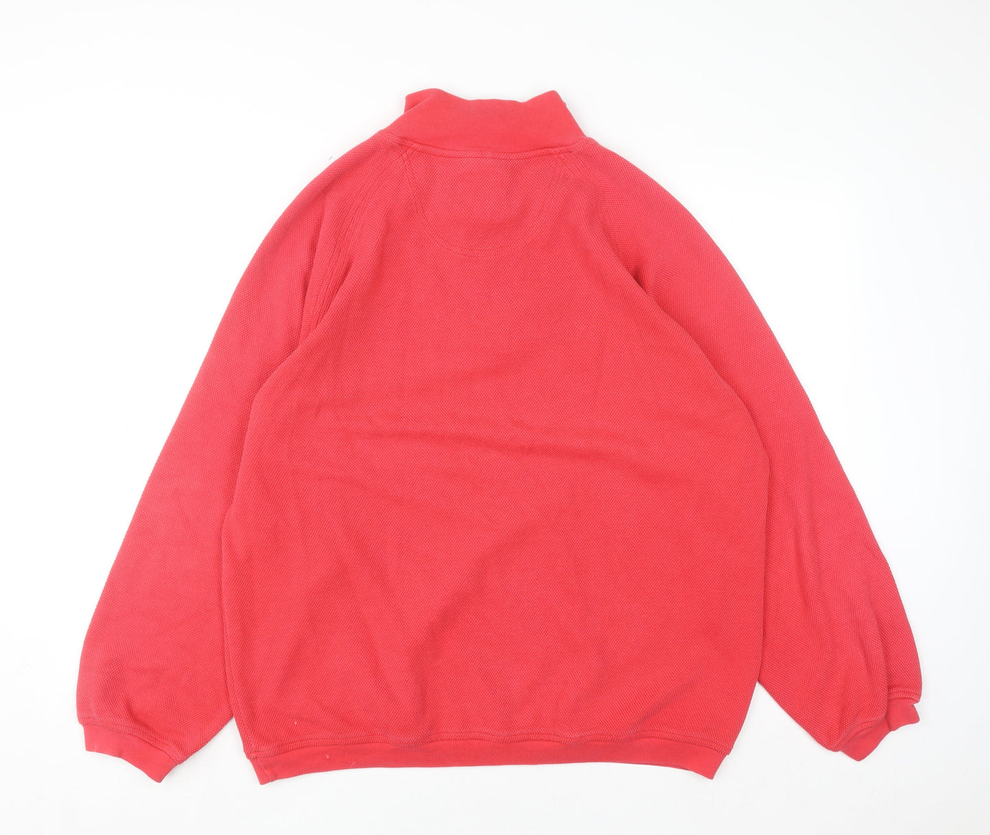 TAO Joy-Sportswear Men's Red XL 1/2 Zip Sweatshirt