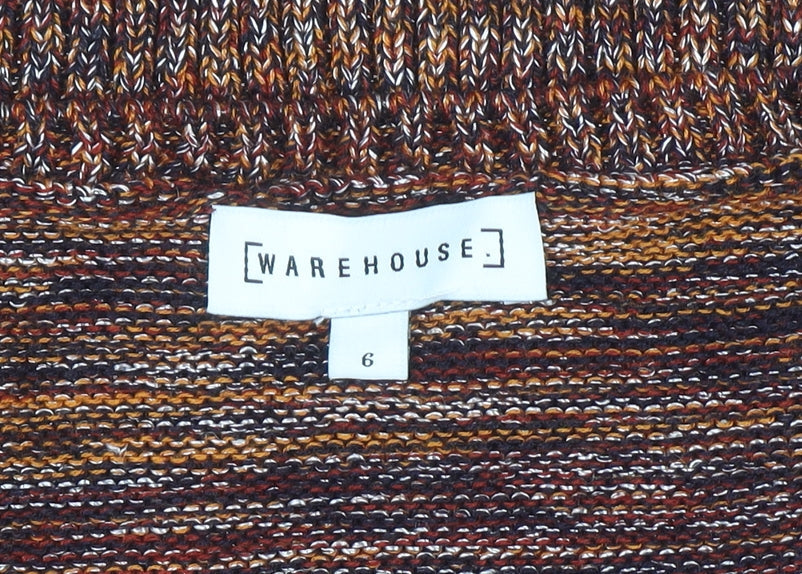 Warehouse Women's Multicoloured Knit Tank Top Size 6