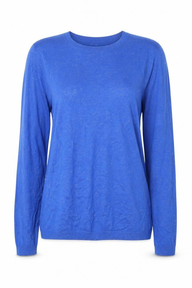Whistles Women Blue Basic Knit Long Sleeve Top UK 10