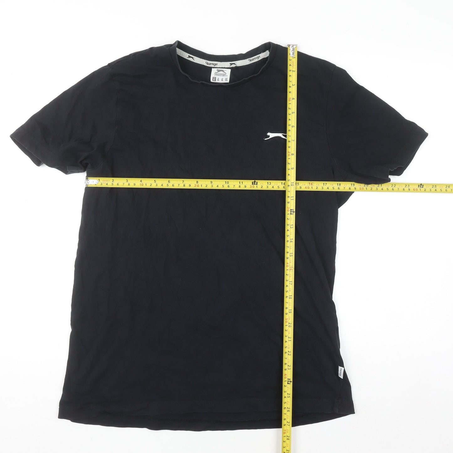 Slazenger Men's Black XL Crew Neck Cotton Short Sleeve T-Shirt