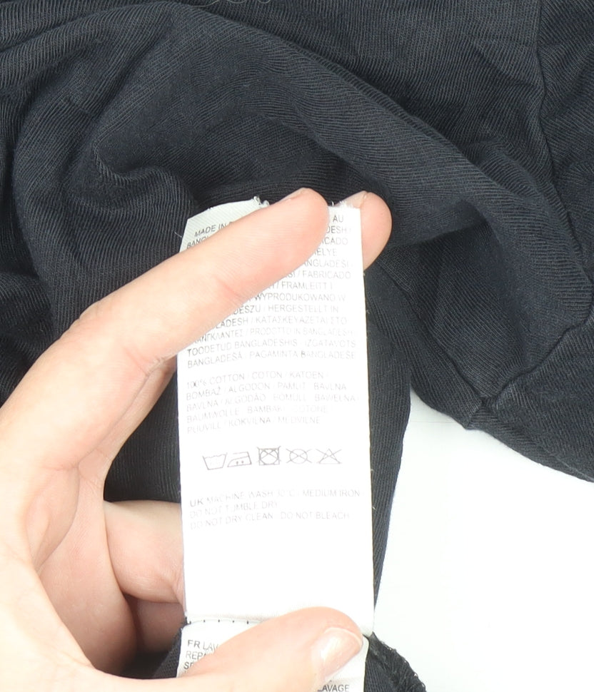 Slazenger Men's Black XL Crew Neck Cotton Short Sleeve T-Shirt