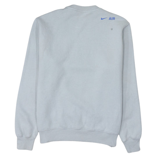 Nike Men's Grey AIR Logo Crew Neck Sweatshirt Size M