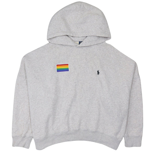 Polo Ralph Lauren Men’s Grey XL Pullover Hoodie Pride Embroidered Logo