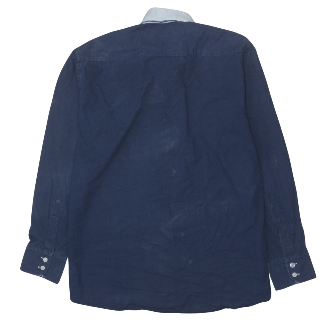 Tommy Hilfiger Men's Blue Long Sleeve Button-Up Shirt L