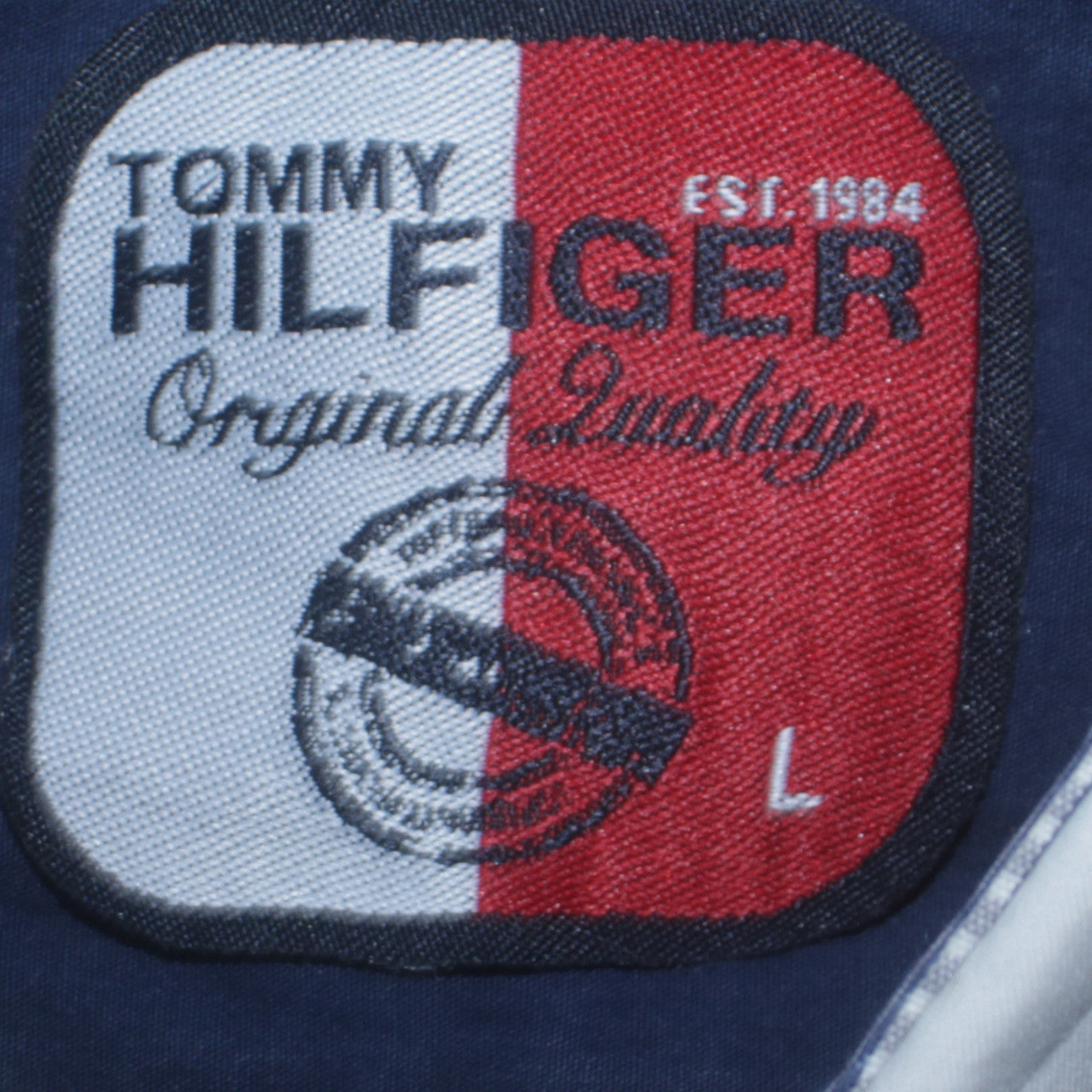 Tommy Hilfiger Men's Blue Long Sleeve Button-Up Shirt L