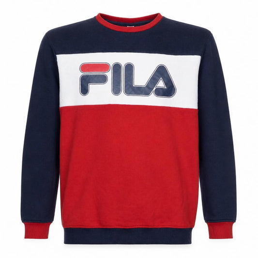 Fila Men's Multicoloured Crew Neck Logo Sweatshirt Size S