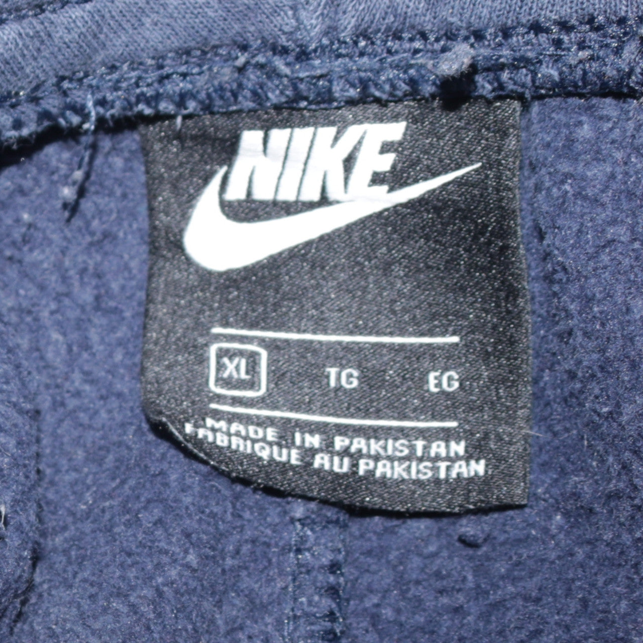 Nike Men Blue XL Fleece Joggers Sweatpants Regular Fit