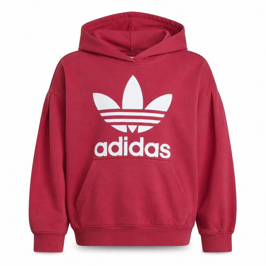 Adidas Womens Pink Hoodie XS Pullover Logo Hooded Sweatshirt
