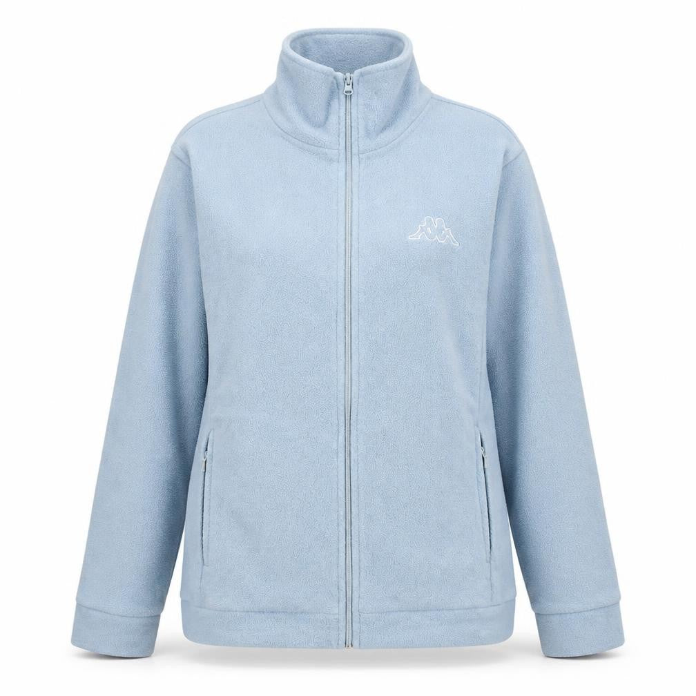 Kappa Women Blue Fleece Full Zip Jacket Size L