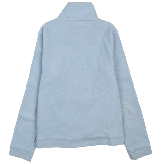 Kappa Women Blue Fleece Full Zip Jacket Size L