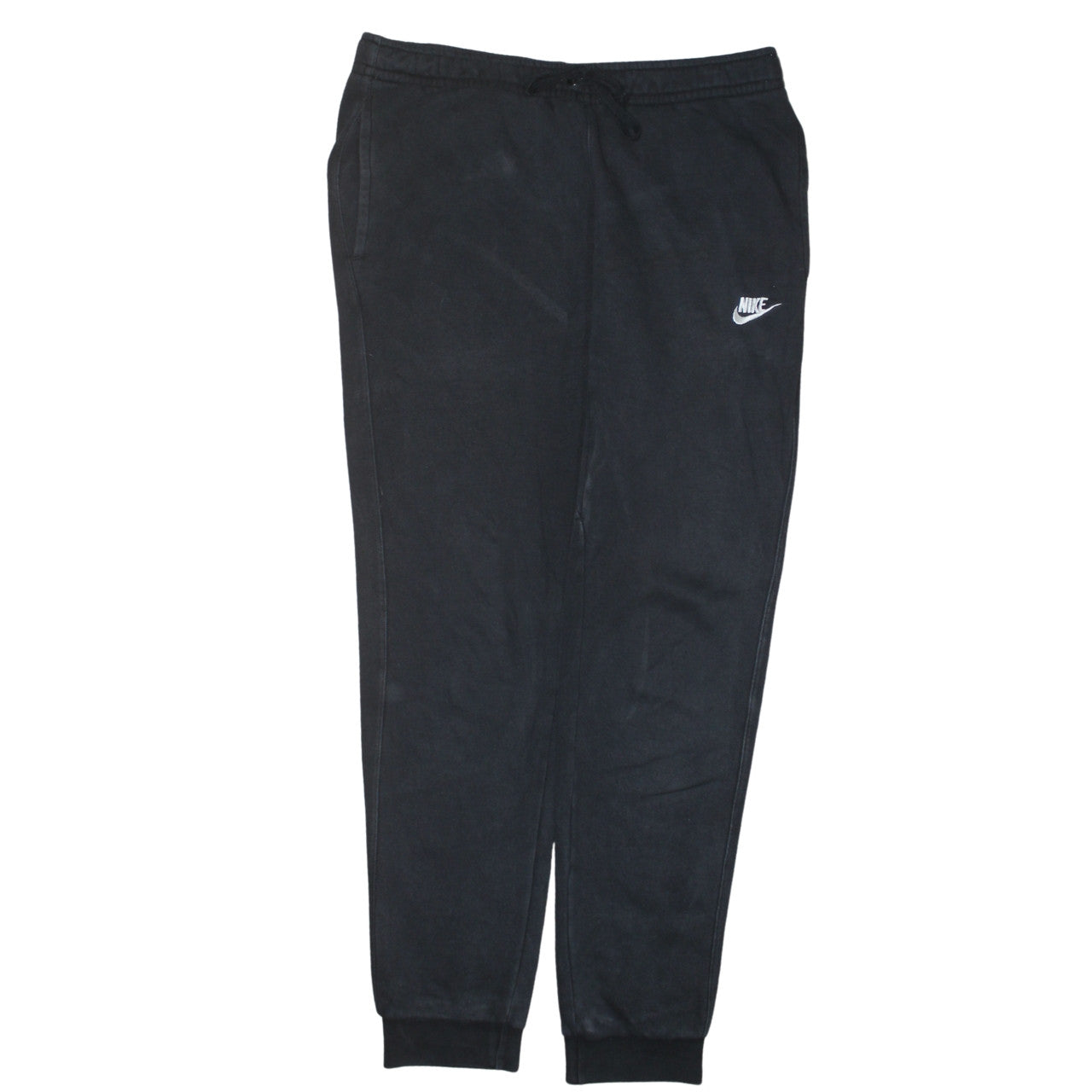 Nike Men's Black Medium Jogger Sweatpants with Elastic Drawstring Waist