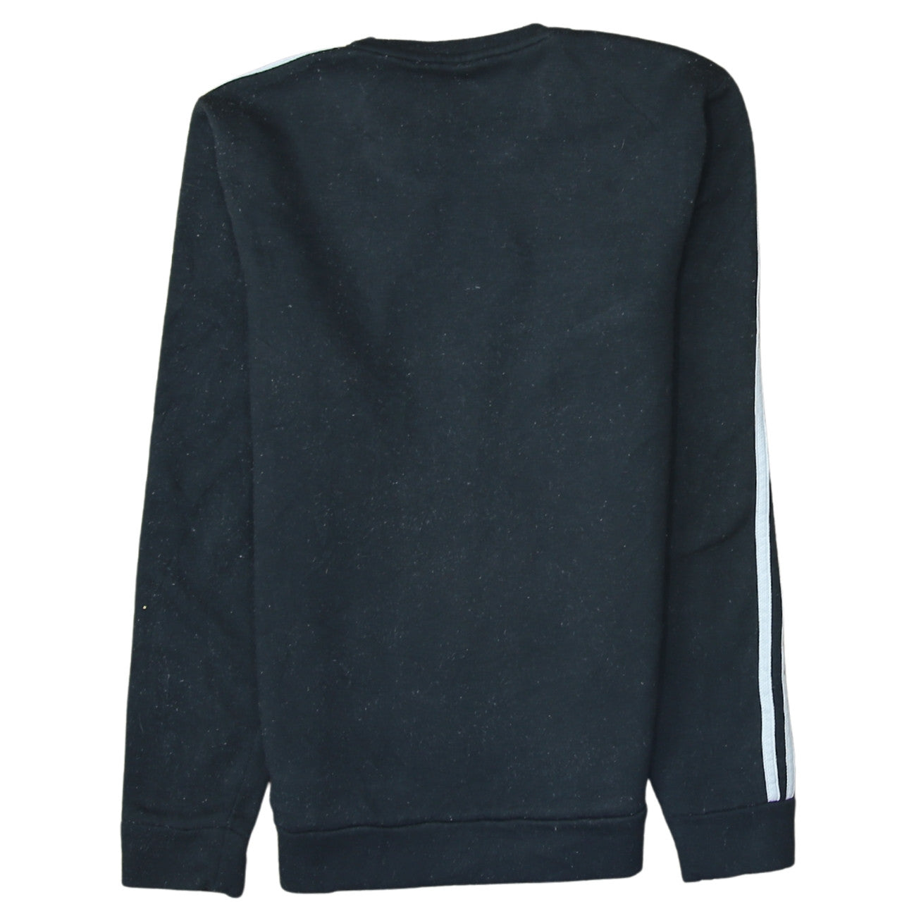 adidas Men's Black Small Crew Neck Pullover Sweatshirt