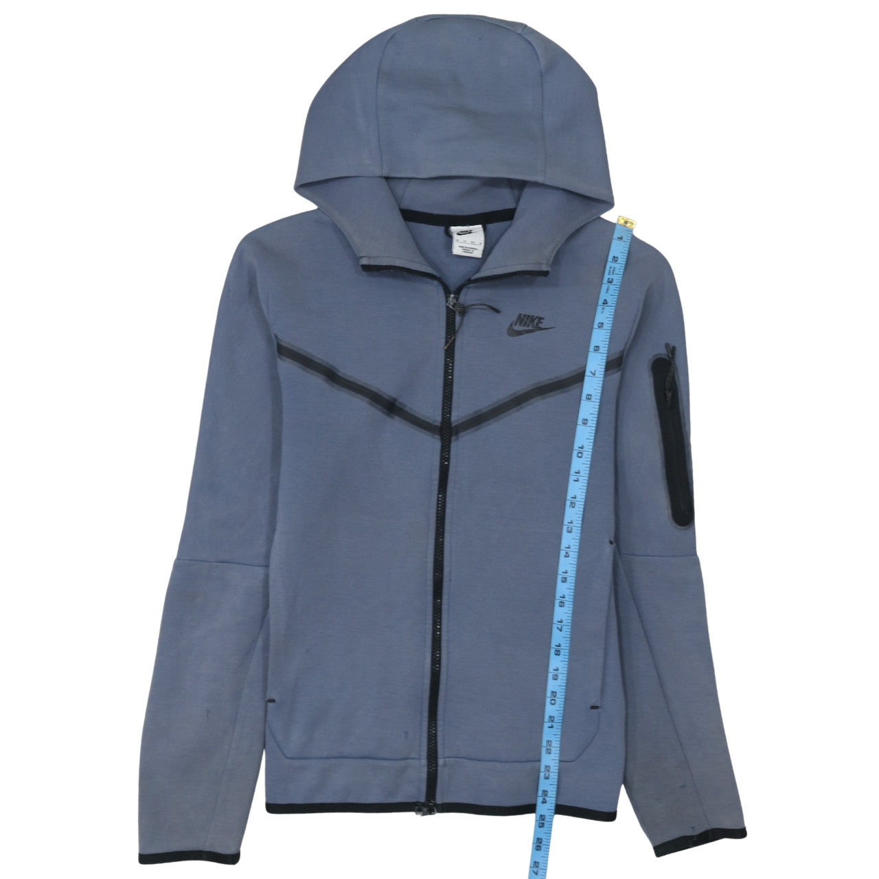 Nike Men's Blue Full Zip Hooded Sweatshirt XS