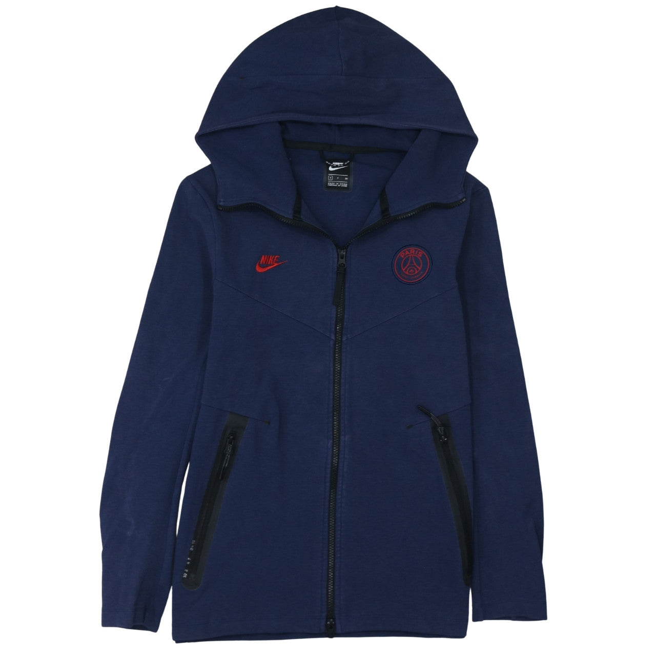 Nike Men’s Blue Full Zip Paris Hoodie Size S Athletic Fit