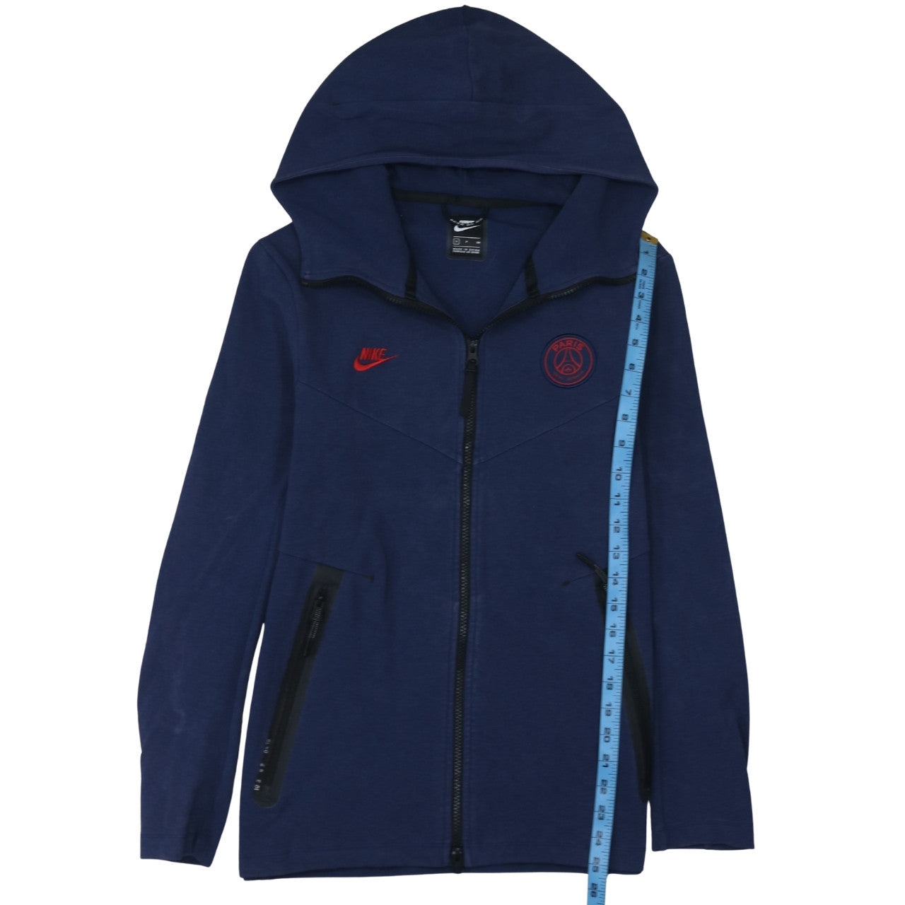 Nike Men’s Blue Full Zip Paris Hoodie Size S Athletic Fit