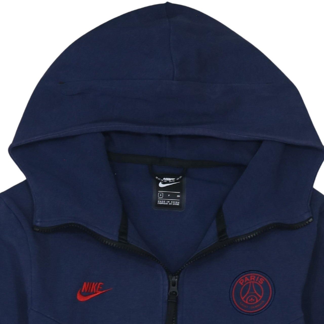 Nike Men’s Blue Full Zip Paris Hoodie Size S Athletic Fit