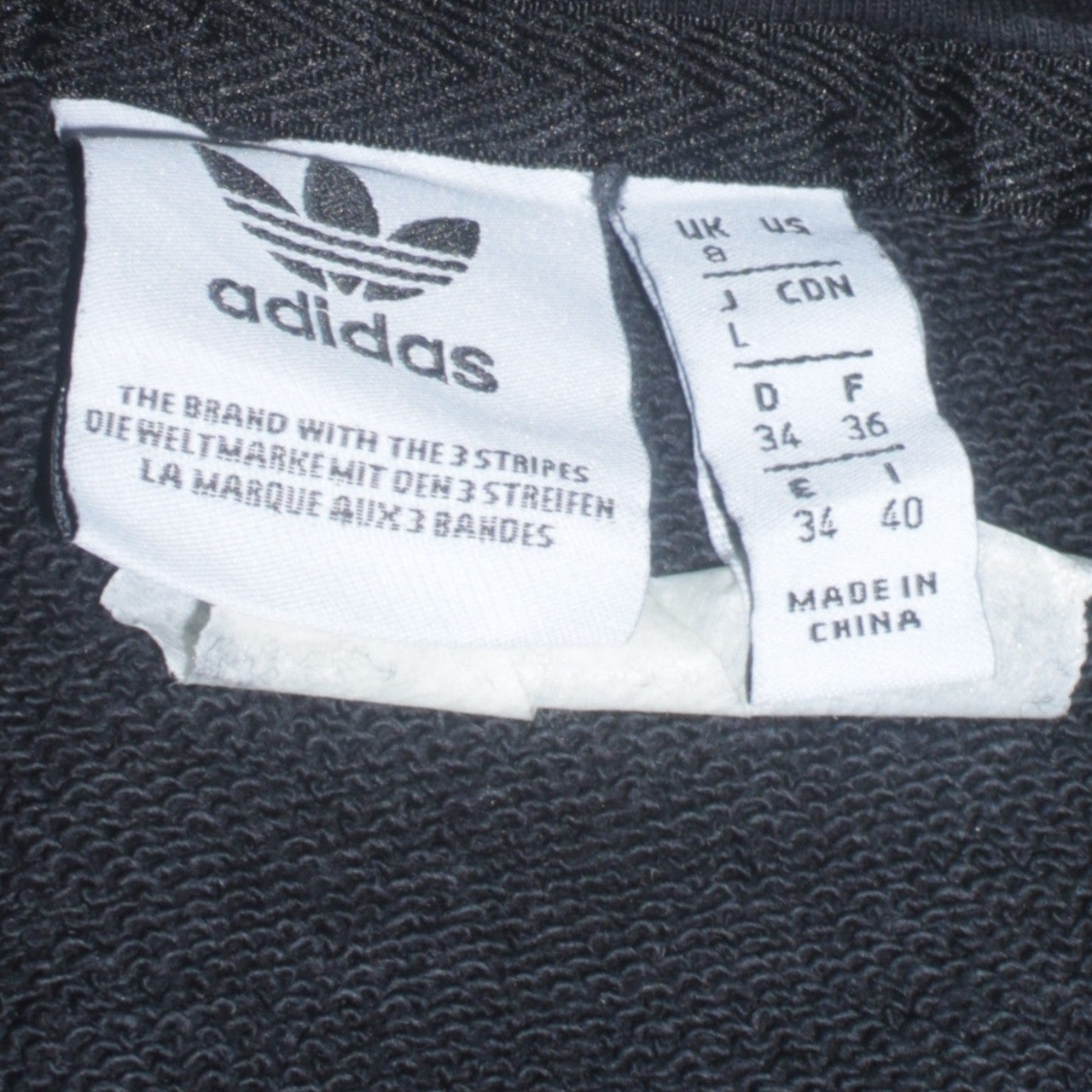 Adidas Women Black Pullover Hoodie Size 8 Relaxed Fit Casual Sweatshirt