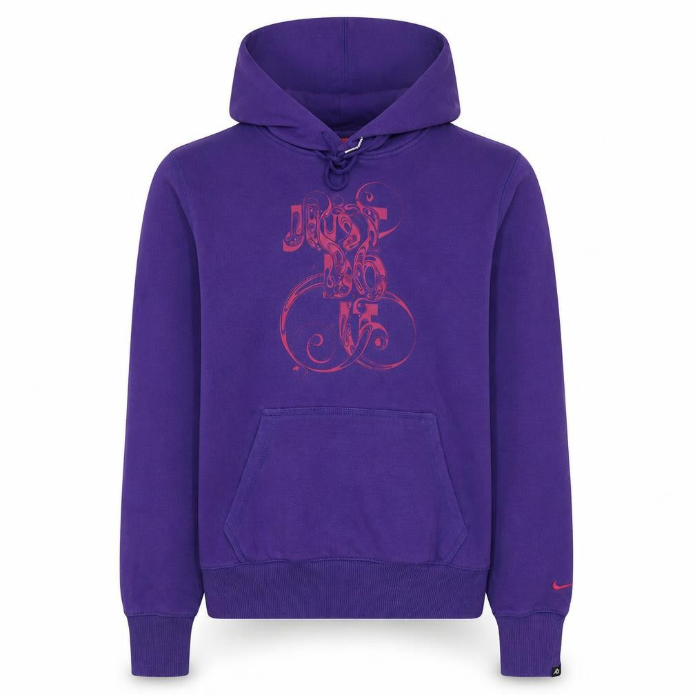 Nike The Athletic Dept Womens Purple Hoodie M Just Do It Graphic