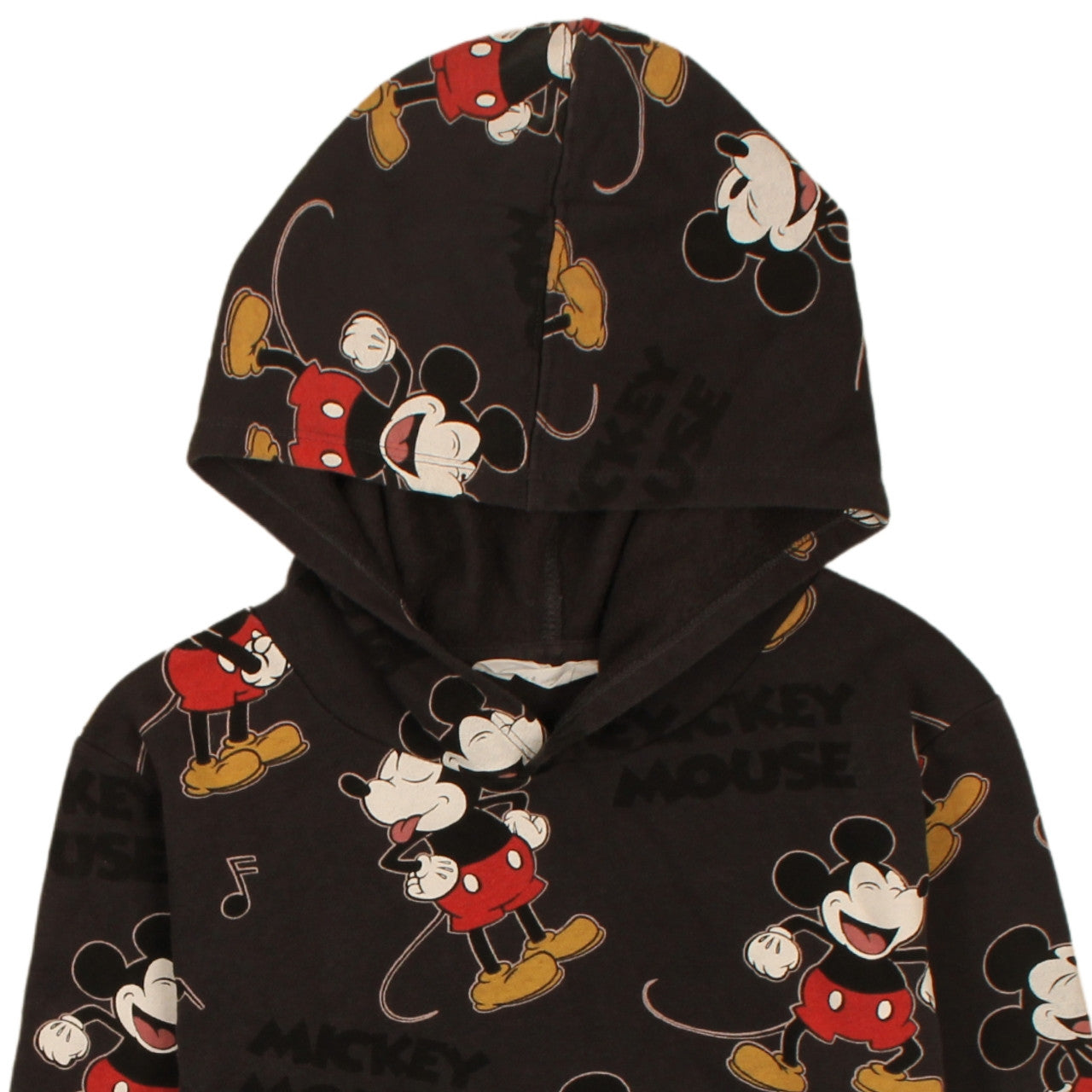 Disney Boys Black Mickey Mouse Pullover Hoodie Age 13-14 Years