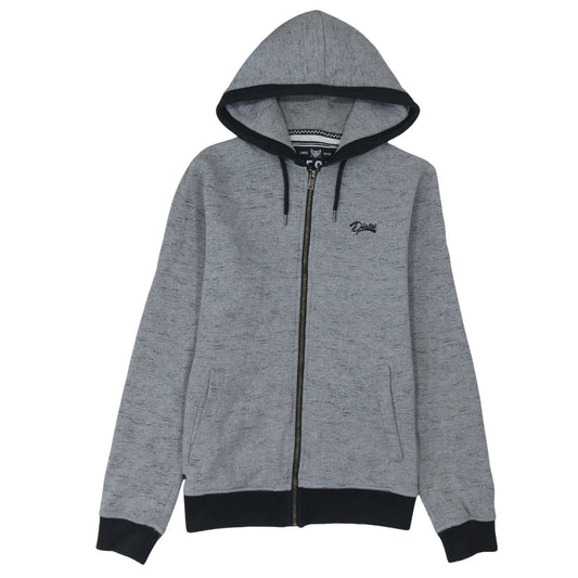Diesel Men's Grey Full Zip Hoodie Medium Classic Style